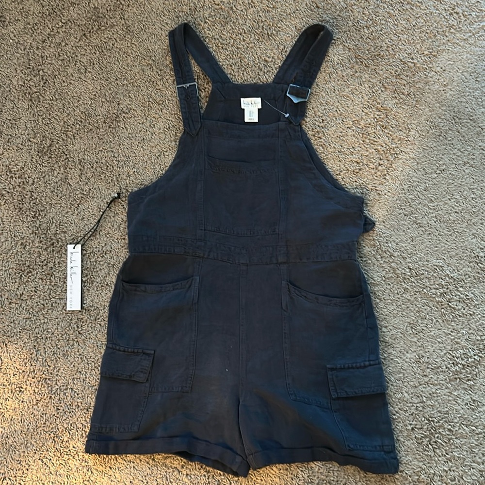 NWT Nicole Miller Utility Short Overalls - Small